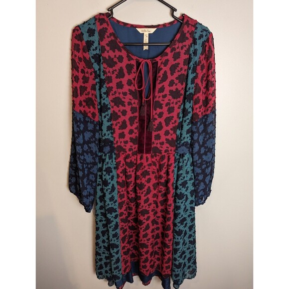 Matilda Jane Women's Multi-color Hi Lo A Little Party Dress #28690D Size S Sheer - Picture 3 of 13